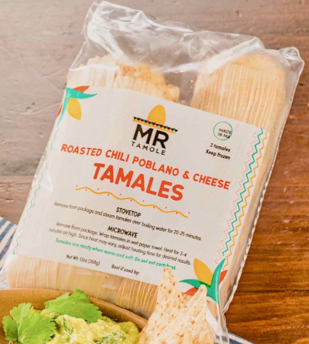 Roasted Poblano & Cheese Tamales